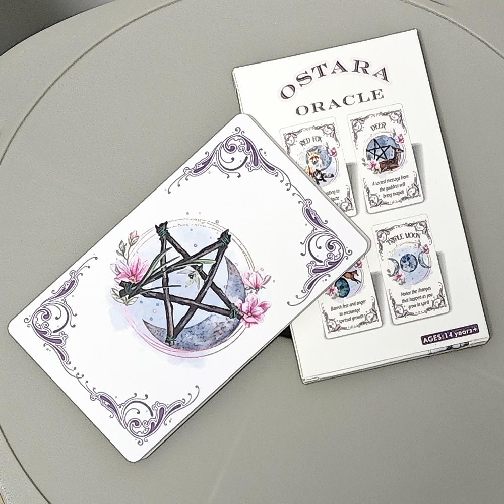 Ostara Oracle Deck 20 Pcs Oracle Cards, Inspirational Altar Deck To Recieve Divine Messages 12*7cm