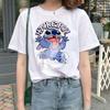 Funny Kawaii Shirt Disney Lilo Stitch Cartoon T Shirt Stitch Cute Manga T-shirt Y2k Graphic Tshirt Top Tee Clothes