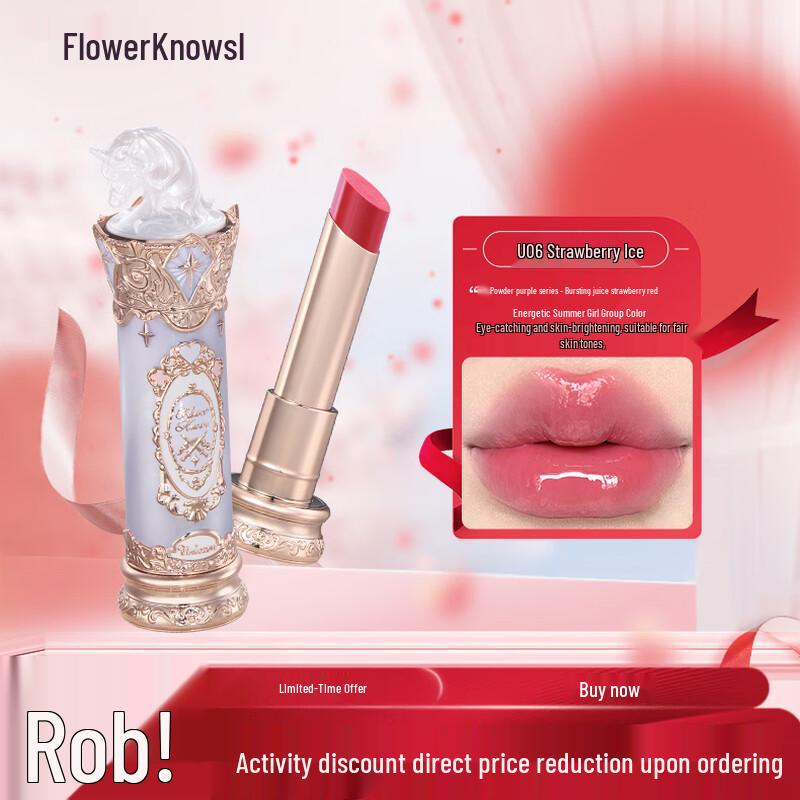 Flower Knows Набор для губ с блеском «Рыцарь Единорог»