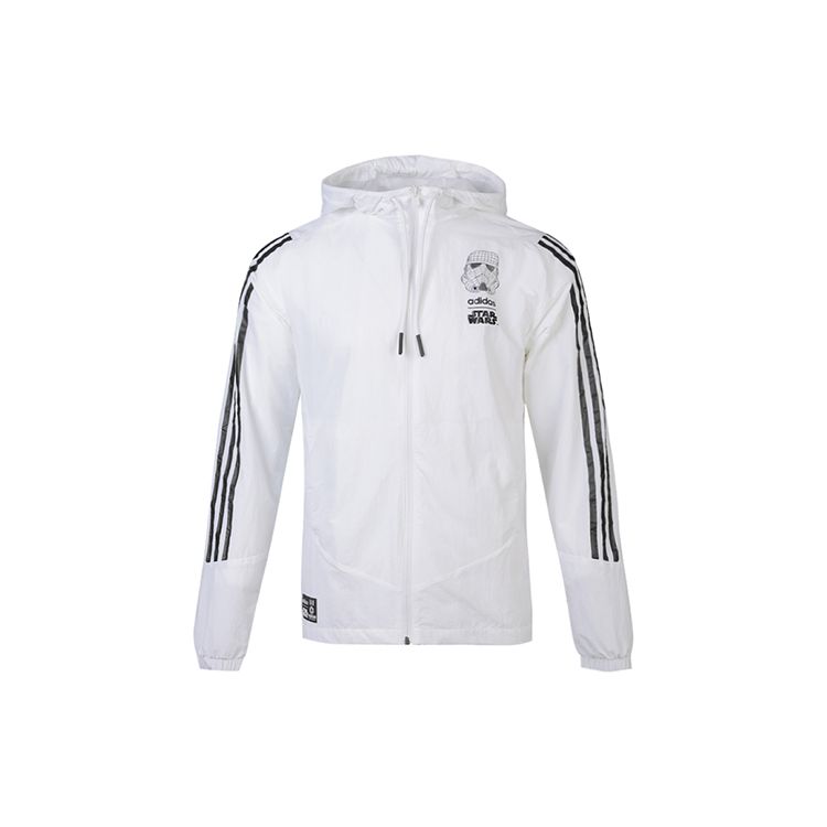 adidas neo Men s Star Wars Windbreaker White DW8174 XL