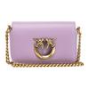 New PINKO Click Series Cow Leather Envelope Bag, Crossbody Bag, Shoulder Bag Mini Women's Purple 100069-A0F1-Y13Q