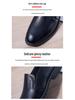 Men's Black Leather Slip-On Loafers - Business Casual & Formal, Soft Sole Non-Slip for Middle-Aged and Elderly.