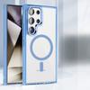 The Samsung S25Ultra Ice Color Transparent Magnetic Charging Phone Case Is Compatible with The S24FE Shockproof A16 Foreign Trade Protective Case