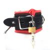 Leather Sponge Handcuffs For Sex Ankle Cuffs Bondage With Chain Lock Restraints Sex Toys for Couple Adult Games Bdsm Bondage Set