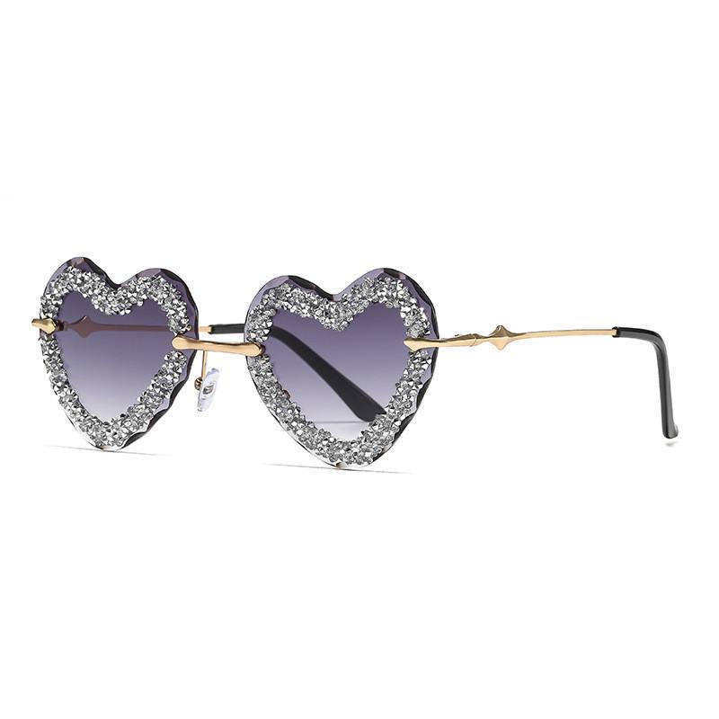 Heartshaped Womens Sunglasses With Uv400 Protection For Outdoor Fashion And Sun Protection