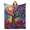 Blanket Tree Of Life Printed Blanket Soft Four Seasons Sofa Blanket