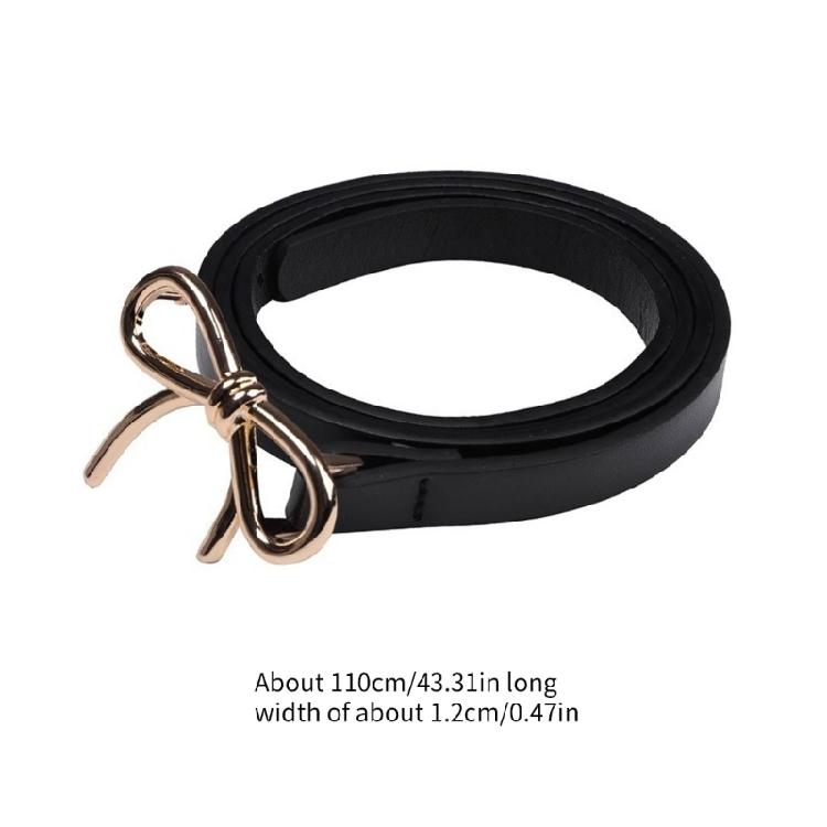 Fashion Hot Girls Women Waist Slimming Belt with Metal Bowknot Buckle Waistband