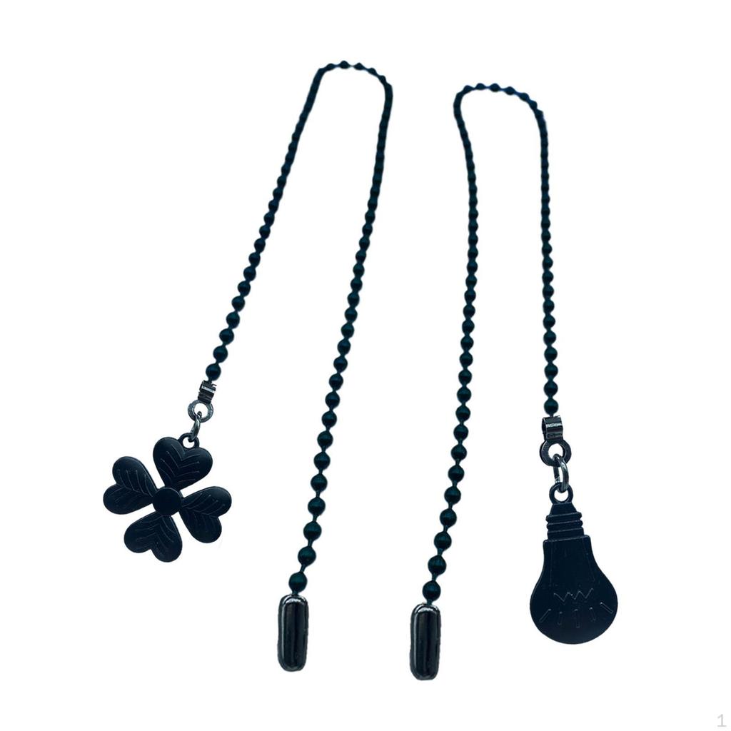 2 Pieces Ceiling Fan Extension Pull Chain, Light Ball Hanging Pendant, 18 Inch