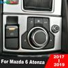 Car Center Console Electronic Brake Switch Button Panel Cover Trim For Mazda 6 Atenza 2017 2018  Matte Interior Accessories