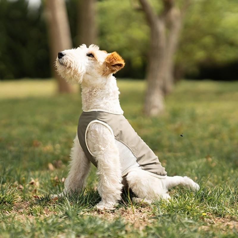 Summer Sleeveless Dog Shirt Lightweight Breathable Sun Protections Vest For Outdoor Activity Protective Dog Clothing