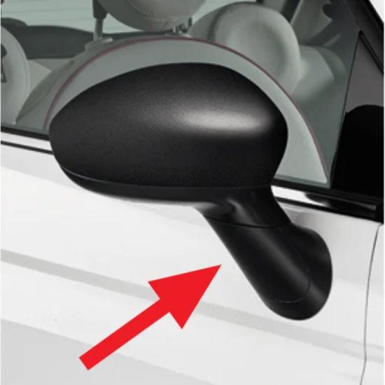 For Fiat 500 2007 To 2024 Wing Mirror Arm Stem Cover Stem Cap Left & Right Replacement Parts