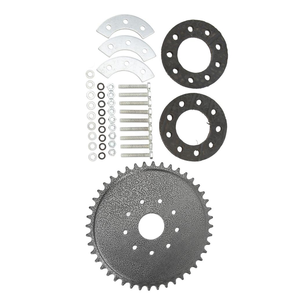 44 Tooth Sprocket with Mount Kit 9 Holes Better Transmission Performance for 50cc 66cc 80cc Motor Gas Engine