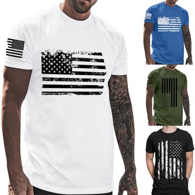 Streetwear 3D Stars T Shirt Ανδρική σημαία Εκτύπωση Μπλουζάκια Αστεία Hip Hop Ανδρικά Γυναικεία Casual Top
