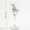 Glassware Santa Claus Christmas Wine Glass Elk Transparent Glass Goblet Snowman 3D Creative Tall Glass Christmas