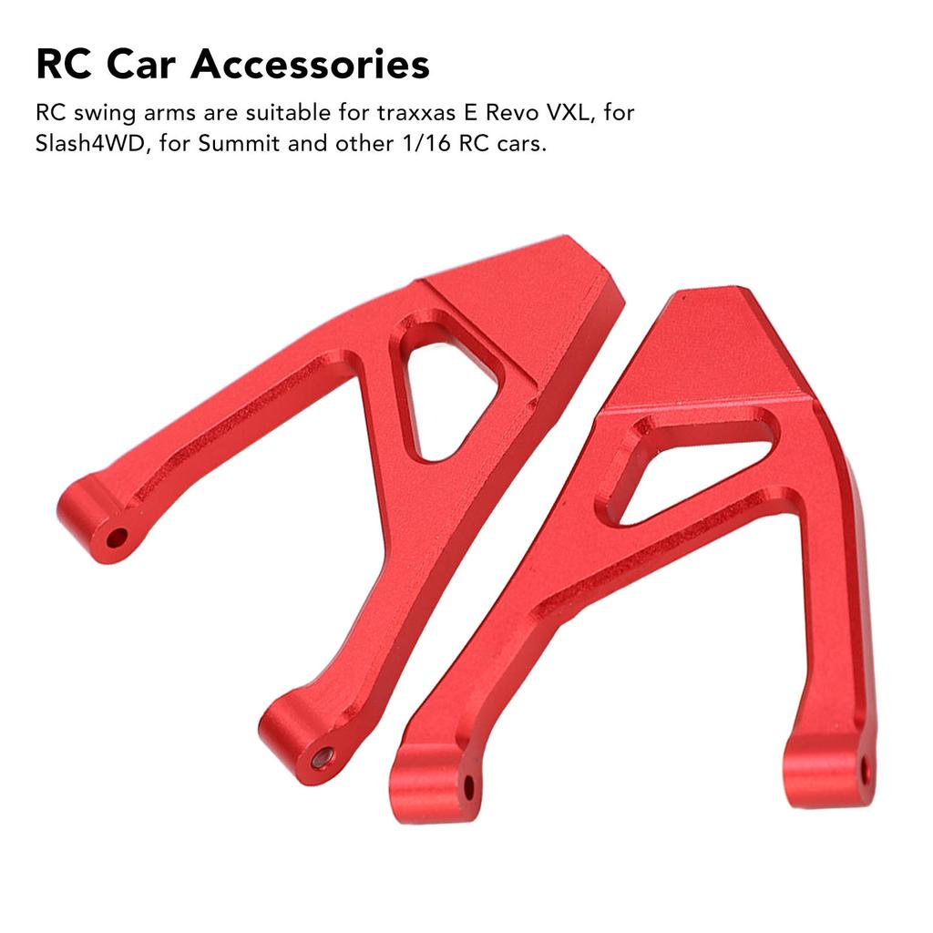 1 Pair RC Rear Upper Suspension Arm Aluminum Alloy RC Rear Upper Swing Arm for   Slash4  1Celsius16 RC Cars