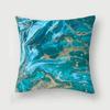 Nordic Blue Marble Polyester Pillowcase Sea Rock Texture Bedside Sofa Chair Throw Pillow Cushion Cover Home Decor Cushion Cover