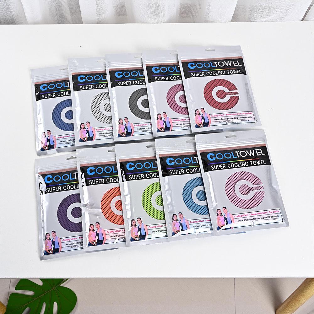 Two-Color Quick-Dry Cooling Ice Towel for Summer Fitness and Outdoor Sports