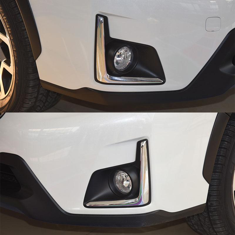 Pentru Subaru XV Crosstrek 2016 2017 Bara de protecție față mașină Capa cadru lămpii de ceață Lampă de ceață Lampă de ceață Trim cromat Capotă Capotă