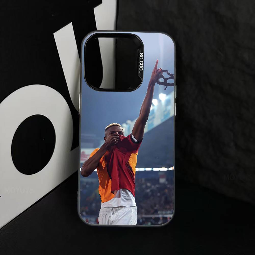 

Football V-Victor O-Osimhen Phone Case For iPhone 17,16,15,14,13,12,11 Plus,Pro Max,XS,Colorful Silver Phone case Funda Cover iPhone14ProMax