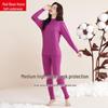Women's Pure Cotton Half-High Collar Thermal Underwear Set