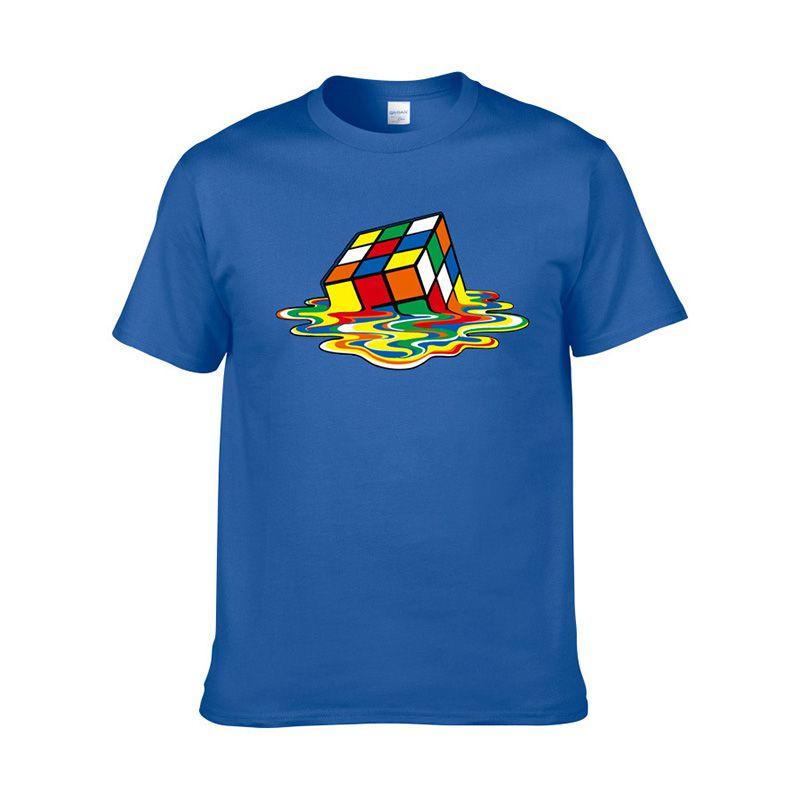 Cube Melting Rubix Sheldon Inspired By The Big Bang Theory Mens Tshirt Tops Tee