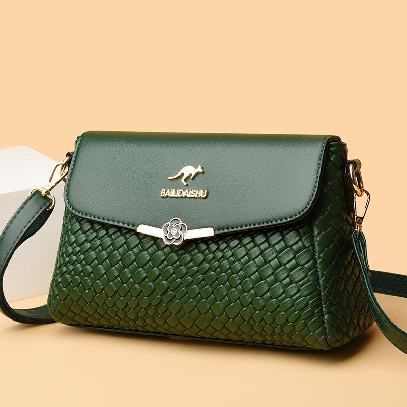 Spring New Korean Style Fashionable Retro Simple Soft Leather One-shoulder Crossbody Bag Mobile Phone Bag Women's Small Shoulder Bag