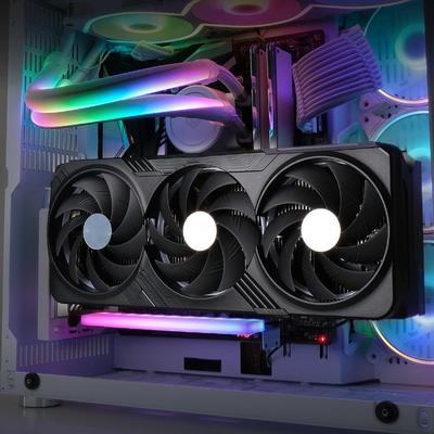 Universal Vertical GPU Holder PCIe 4.0 X16 Kit Riser ATX Case 5V 3PIN ARGB Video Card Holder Graphics Card Steering Bracket