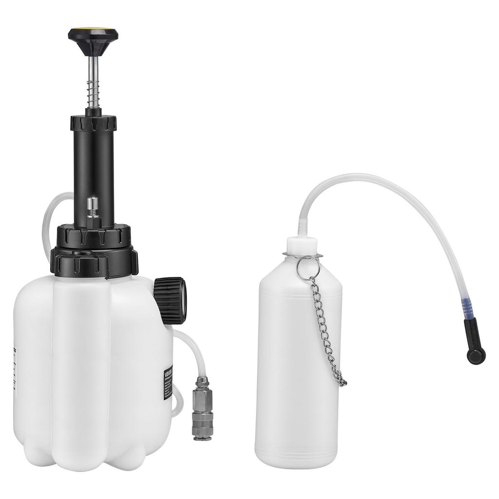 Brake Bleeder Kit, 3L Manual Brake Fluid Bleeding Kit with 1L Waste Bottle & 43.2 Mm Master Cylinder Adapter, One-Person Professional Brake Fluid