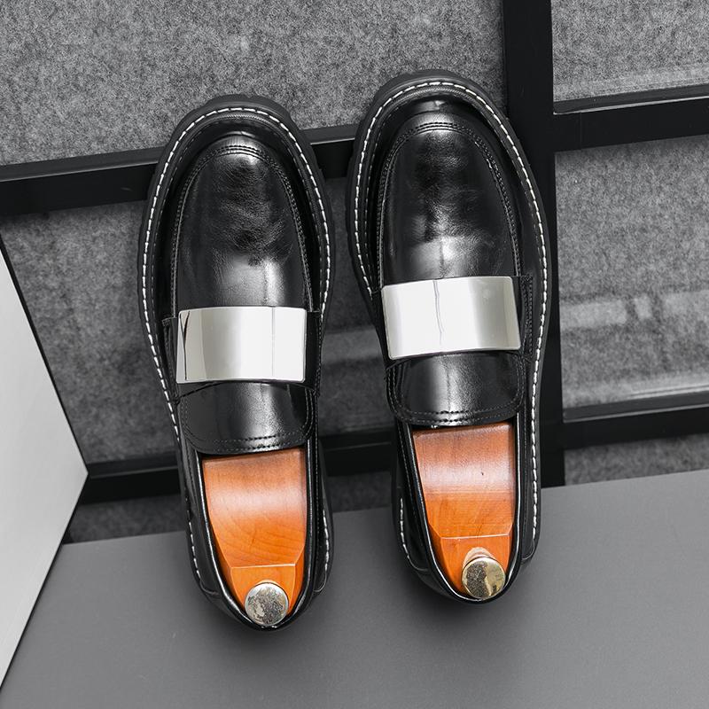 Fashion Leather Shoes For Man Genuine Leather Big Size Shoes High Quality Designer Formal Shoes Casual Shoes Fashion Business