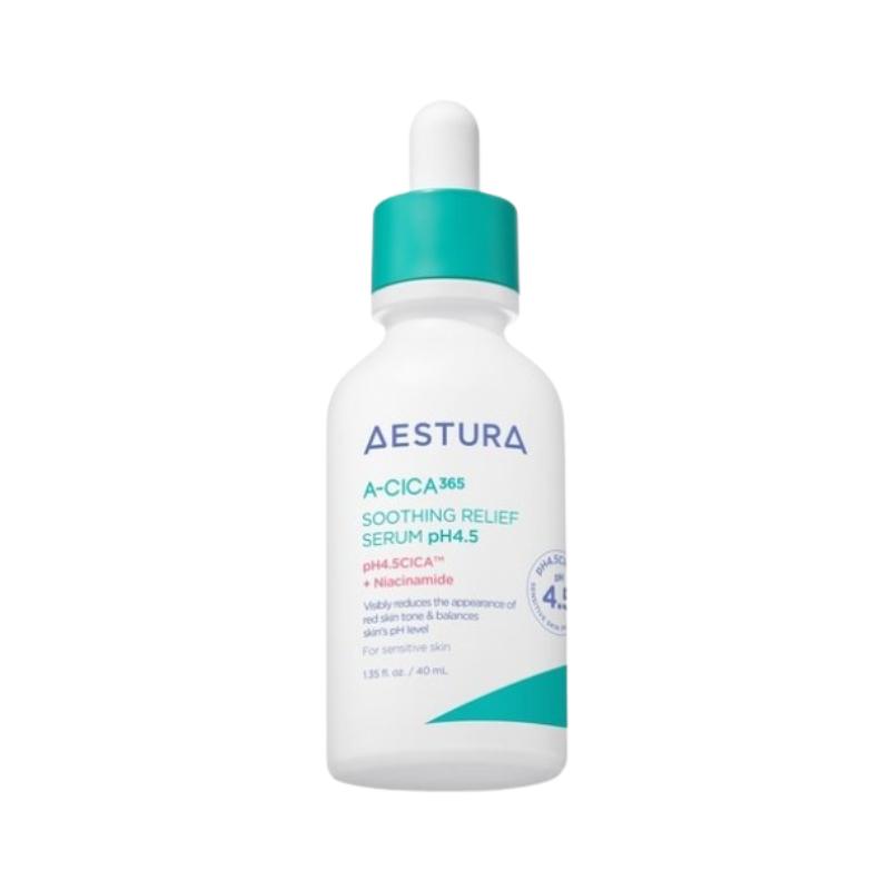 

Aestura A-Cica 365 Soothing Relief Serum pH 4.5 40ml – Sensitive Skin Calming Serum, pH Balancing, Cica Care, Hydrating & Skin Barrier Support 40ml