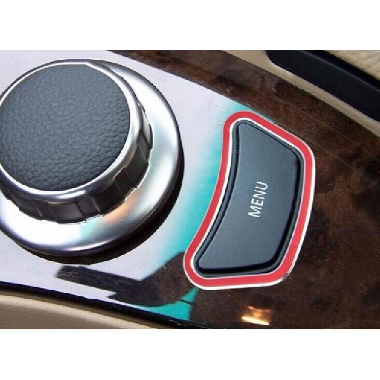 04-10 Fit For BMW 5 Series Middle Console Red Aluminum Multimedia Button Switch