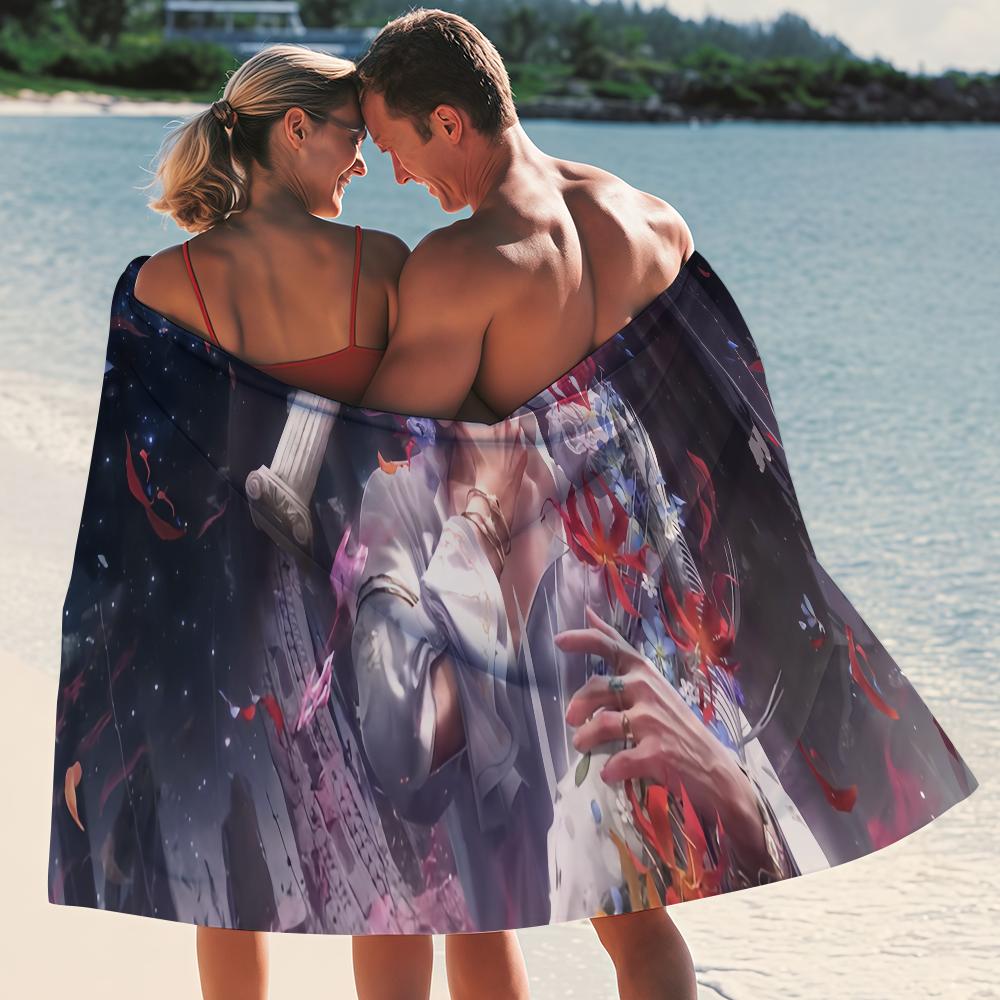 Love and Deepspace Rafayel Towel Yoga Gym Yoga Gym Lightweight Portable for Swimming Beach Travel Sports Accessories Sandproof