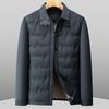 Leichte Herren-Daunenjacke mit Revers - Herbst/Winter Mode 2025, Warm, Große Größen, Business Casual, Lockere Passform Oberbekleidung