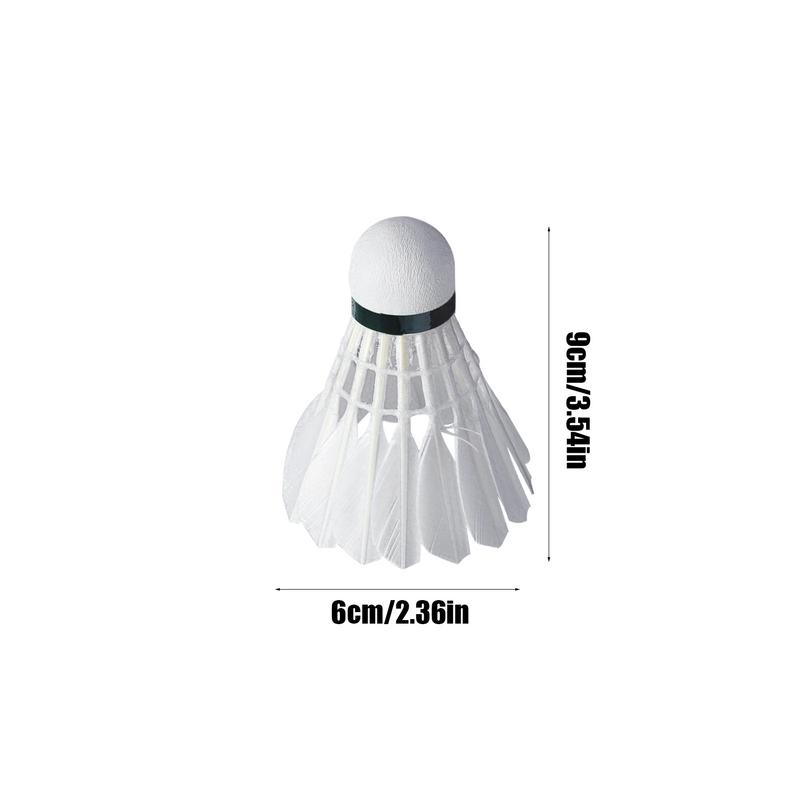 Badminton Ball High Speed Professional Feather Shuttlecock For Indoor Professional High Stability White Shuttle For Beach Racket