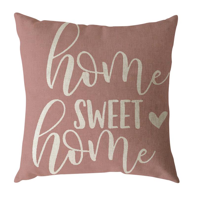 Simple Geometric Linen Pillow Case Digital Printing Modern Duvet Cover Sofa Car Pillow