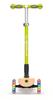 GLOBBER Kickboard Flash Glowing 3 Wheel Wood Deck Foot Brake Outdoor Play Children Vehicle Kick Scooter Lime Green WLGB436106