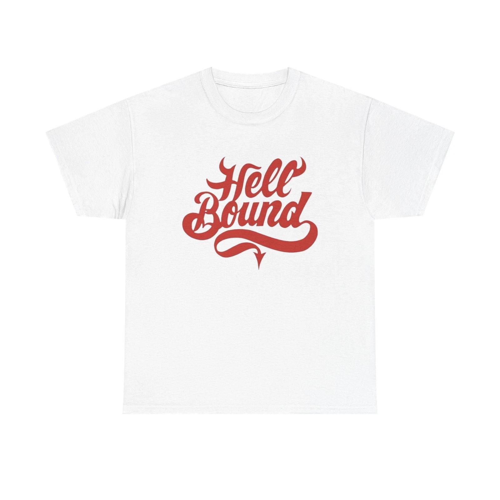 Whiskey Bent And Hell Bound Graphic T-Shirt Unisex Heavy Cotton Tee NEW 3XL