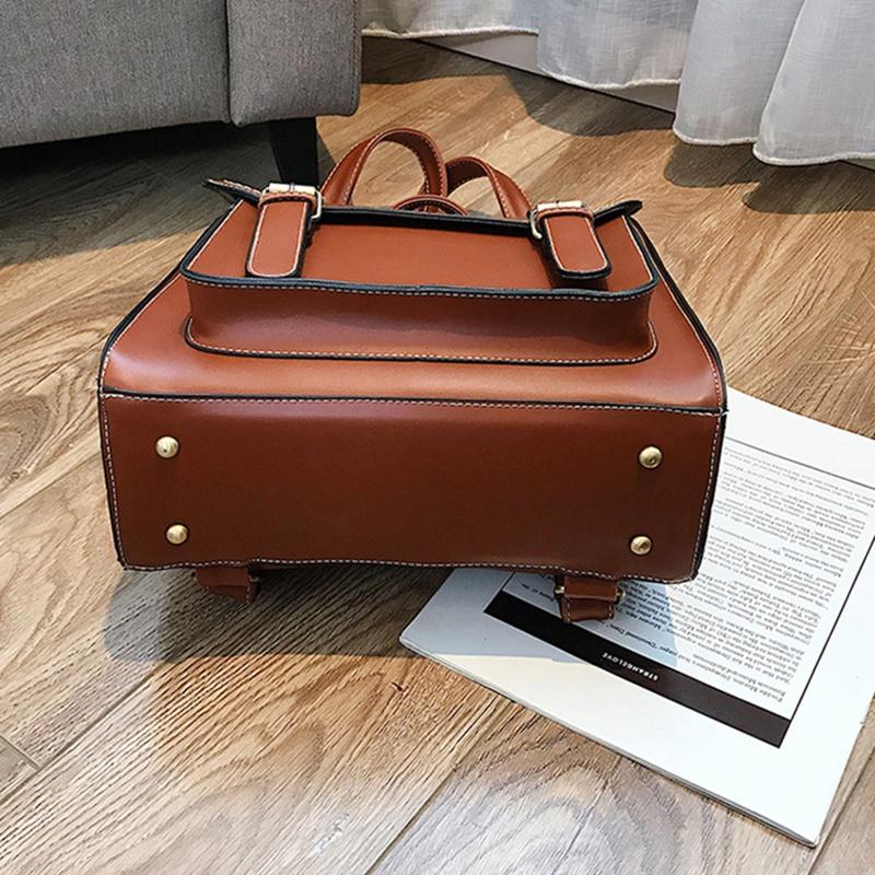 IELGY preppy style PU fashion backpack for women