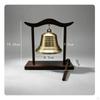 Hängende Messingglocke mit Ständer | Achtsamkeit, Meditationsklöppel, für Wohnkultur 5,3 cm