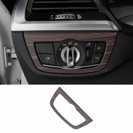 For BMW X3 G01 X4 G02 2018- Wood Grain Function Control Button Frame Trim 1X