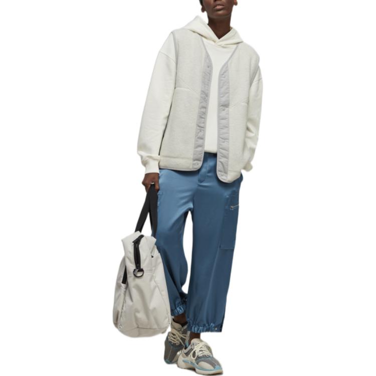 Y-3 SS23 Solid Color Hooded Pullover Long Sleeve Sweatshirt Men sweatshirt White IB4811