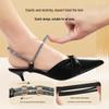New Lace-Up High-Heeled Sandals with Adjustable Heel Straps for Anti-Slip Comfort, No Installation, Lightweight Luxury.
