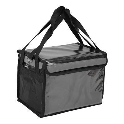 Insulated Bag with Bottom Plate Inner Frame Shoulder Strap Hook and Loop Fastener Reflective Strip