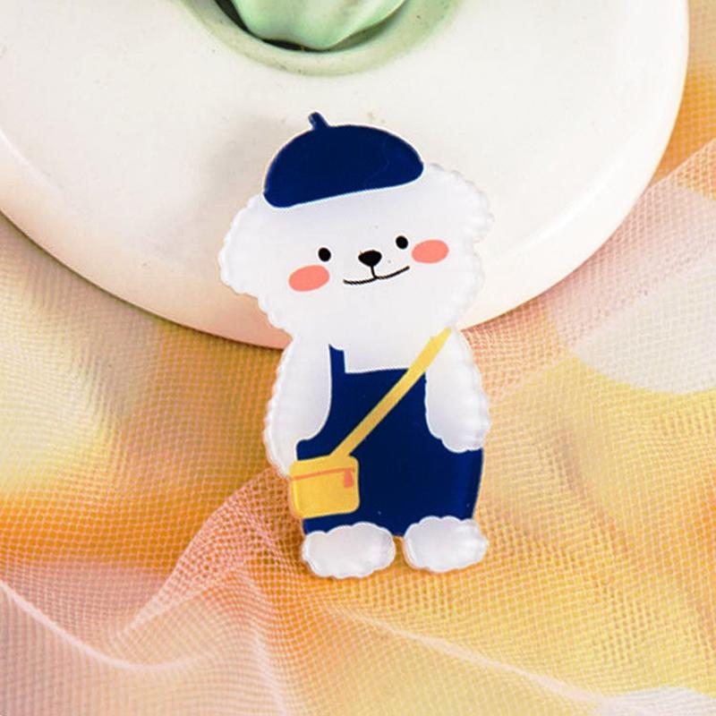 

Прелестная брошь «Маленький медвежонок» Корейские медведи Компактная эмблема Декоративные акриловые броши Подвеска для сумки Милые детали одежды Подарки