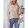 Rose Beauty A Leisure Pullover Sweater Women's Autumn and Winter New Loose Round Neck Sweater Top