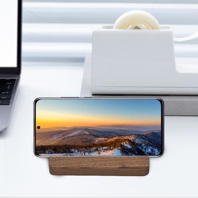 Holz Telefon Halter 2 Tragbare Walnuss Nut Buche Schwarz Telefon Desktop Mobile Ständer Tablet Telefon Zubehör
