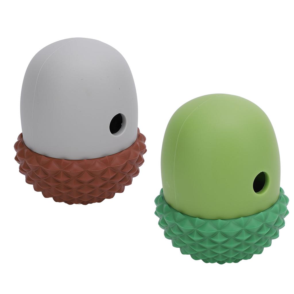Dog Food Dispensing Ball Toy Acorn Shaped Interactive Slow Feeding Reduce Picky Eating Silicone Dog