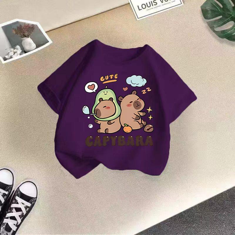 Children's Casual Short-sleeved T-shirt - Summer Boys' And Girls' Cute T-shirt