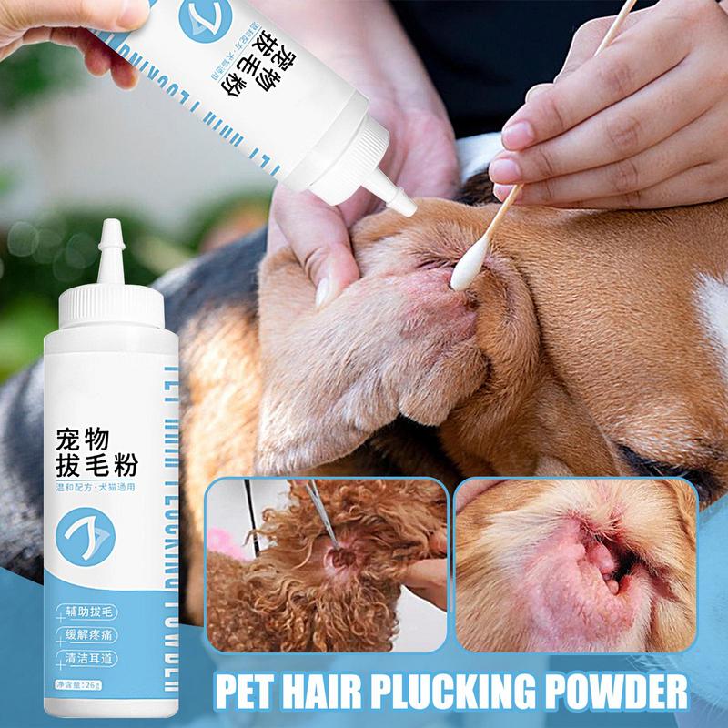 

Pet Clean Ear Powder Кошка Собака Груминг 26г Пудра для выщипывания волос в ушах Очистка слухового прохода Уход за здоровьем Пудра Принадлежности для ухода за ушами питомцев CN