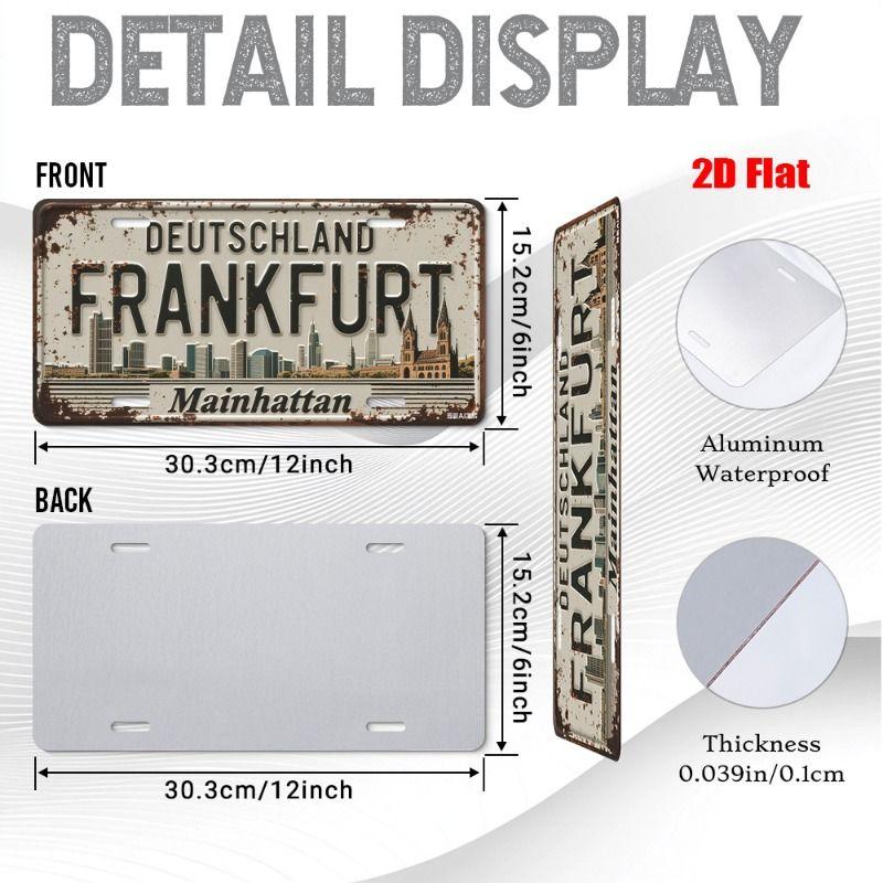 Urban City Theme Metal Tin Sign for Bar Garage Interior Decor